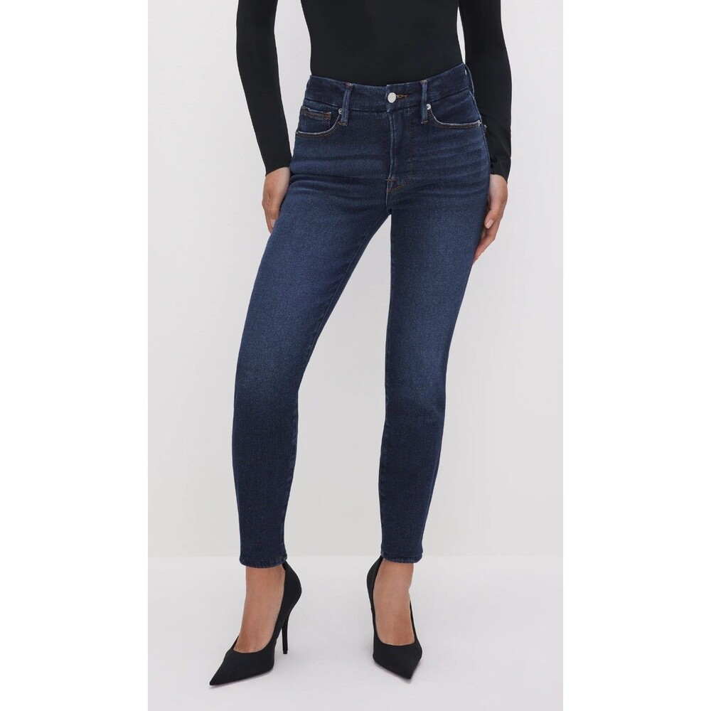 Good American Good Petite Skinny Jeans Womens 27 4 Medium Wash Stretch Denim